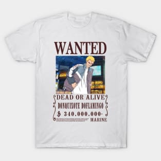 Doflamingo One Piece Wanted T-Shirt